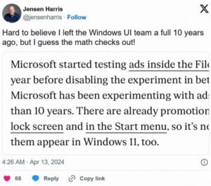 前用户体验主管吐槽微软：Windows11优化的真不行